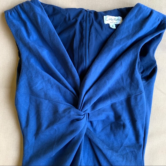 Beautiful Blue Knot Front Amy Matto Dress - Picture 2 of 5